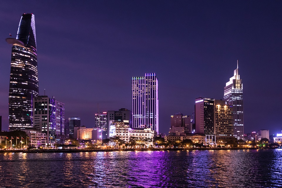 Ho chi minh city at night